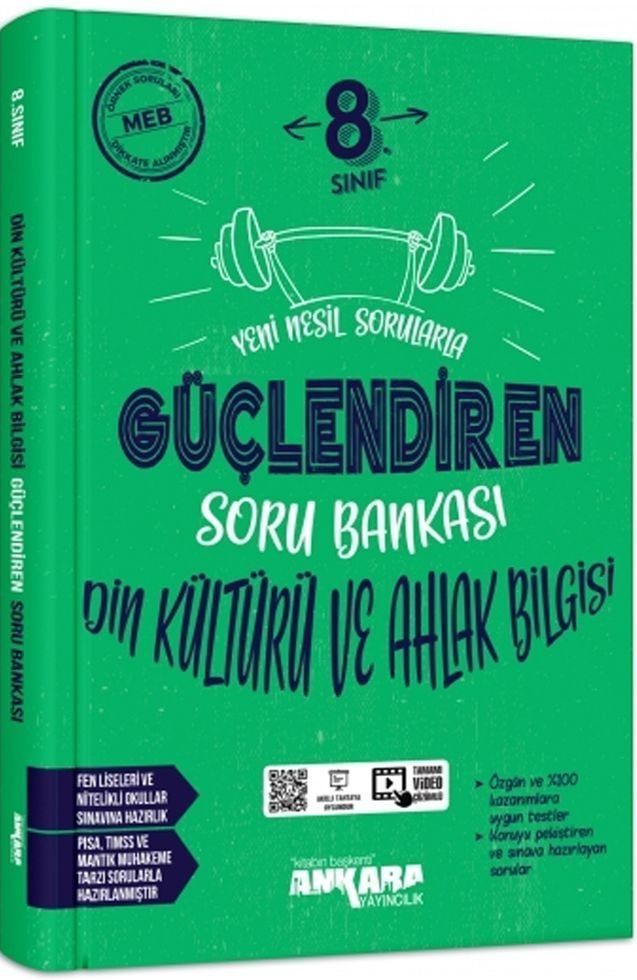 Ankara Yayıncılık 8. Sınıf Güçlendiren Soru Bankası - Din Kültürü ve Ahlak Bilgisi