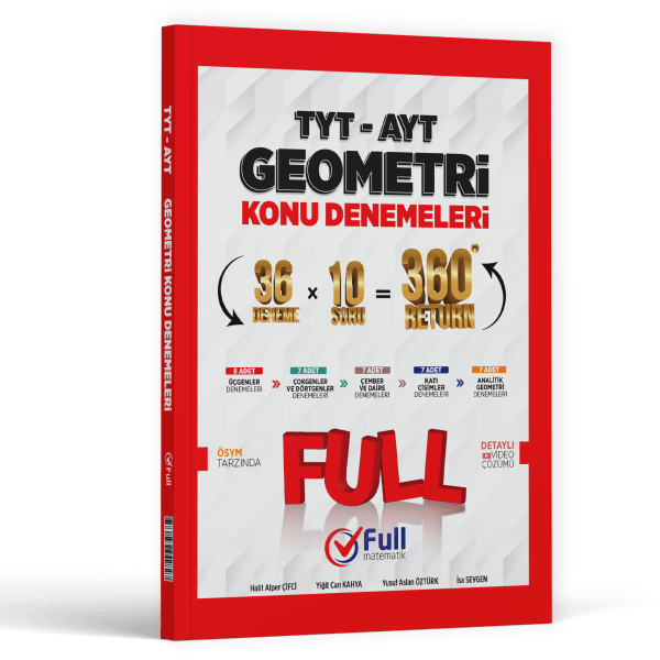 Full Matematik Yayınları TYT AYT Geometri Konu Denemeleri