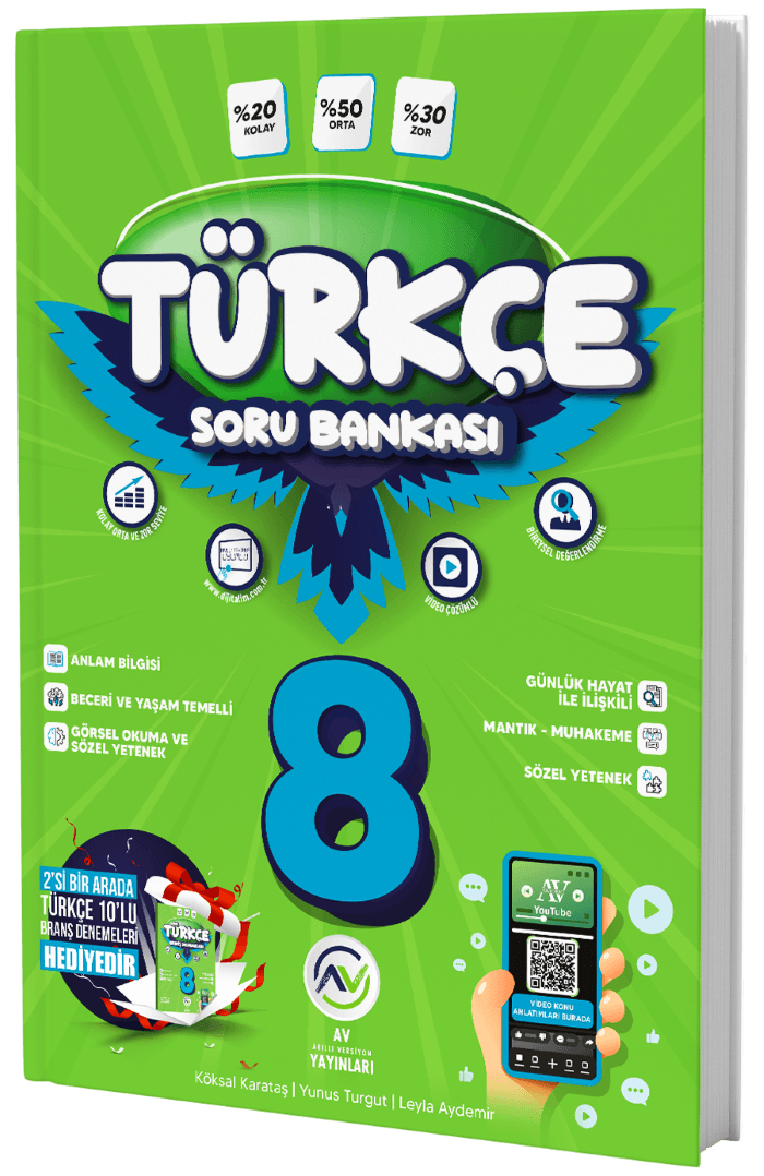 Av Yayınları 8. Sınıf Türkçe Soru Bankası