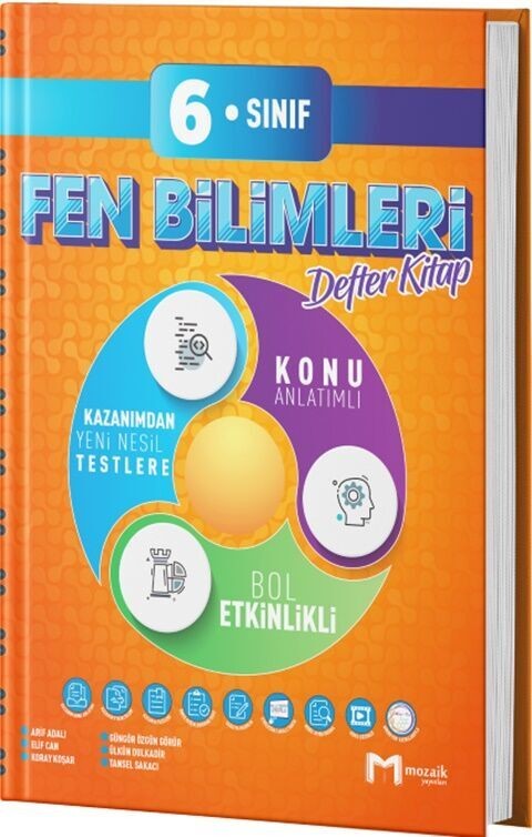 Mozaik Yayınları 6. Sınıf Fen Bilimleri İntro Defter Kitap