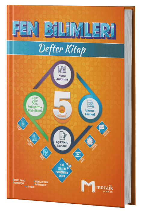 Mozaik Yayınları 5. Sınıf Fen Bilimleri Defter Kitap