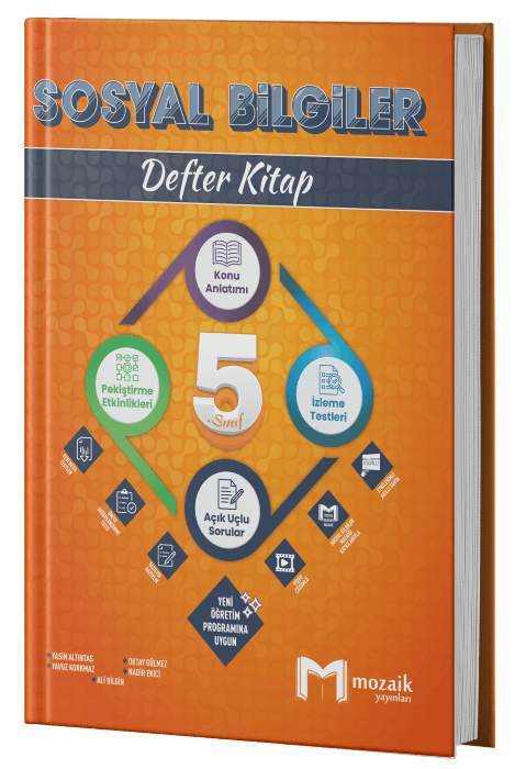 Mozaik Yayınları 5. Sınıf Sosyal Bilgiler Defter Kitap