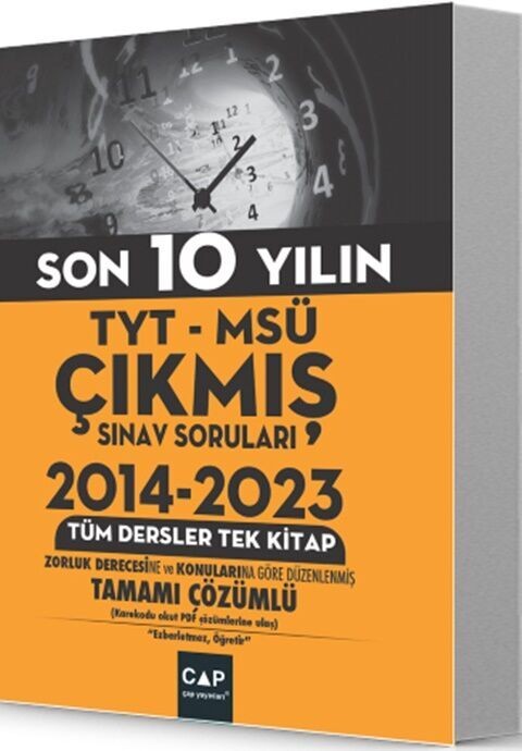 Çap Yayınları TYT MSÜ Son 10 Yılın Çıkmış Soruları