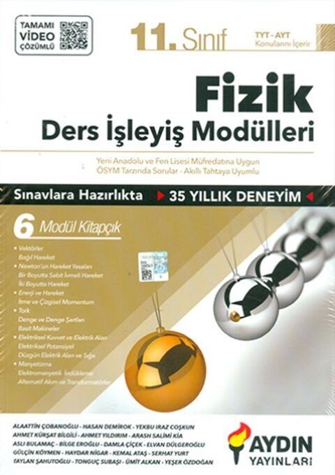 Aydın Yayınları 11. Sınıf Fizik Ders İşleyiş Modülleri