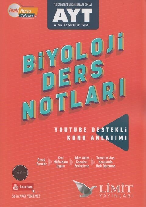 Limit Yayınları  Ayt Biyoloji Ders Notları