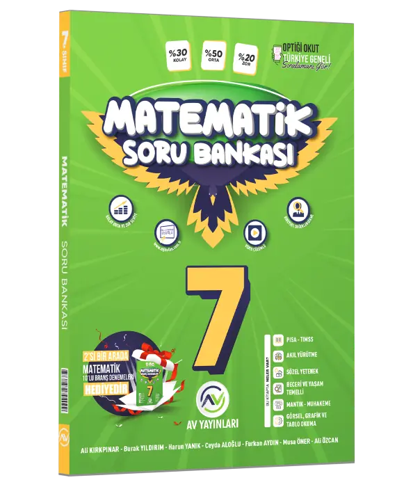 7. Sınıf Matematik Soru Bankası | 2026 | Av | Aska Kitap