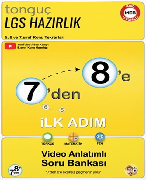 7 den 8 e Hazırlık Kitabı İlk Adım Tonguç Akademi