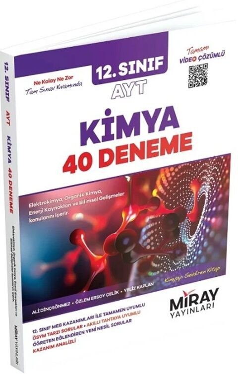 Miray Yayınları 12. Sınıf AYT Kimya 40 Deneme