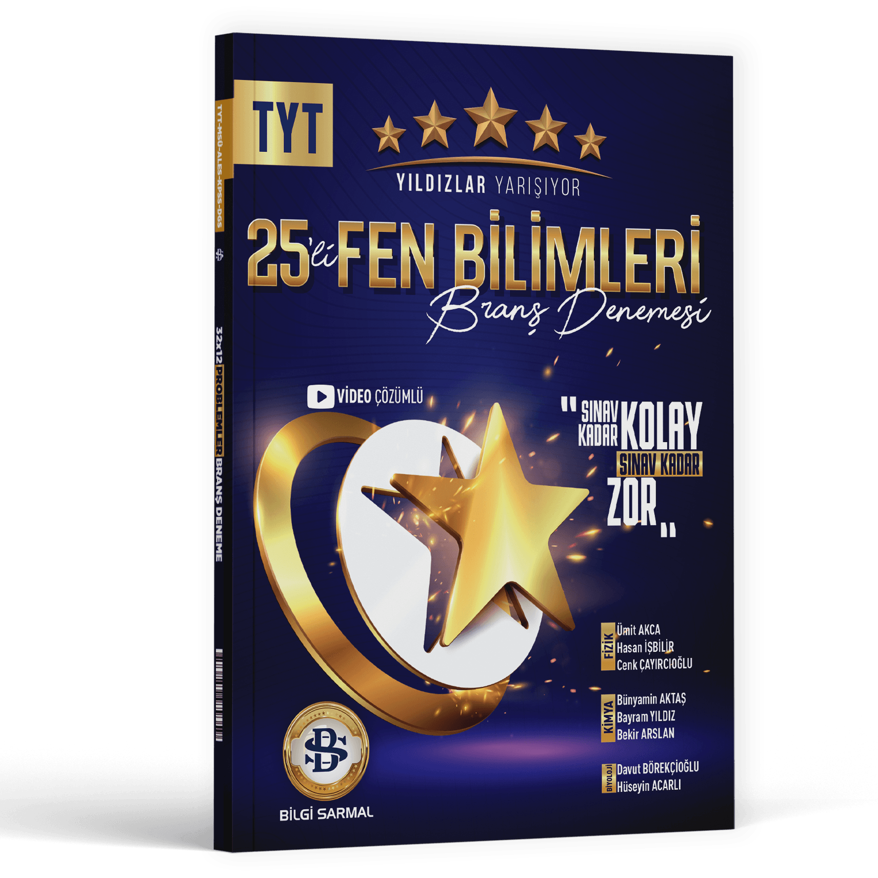 Bilgi Sarmal Yayınları TYT Fen Bilimleri Yıldızlar Yarışıyor 25 li Branş Denemesi