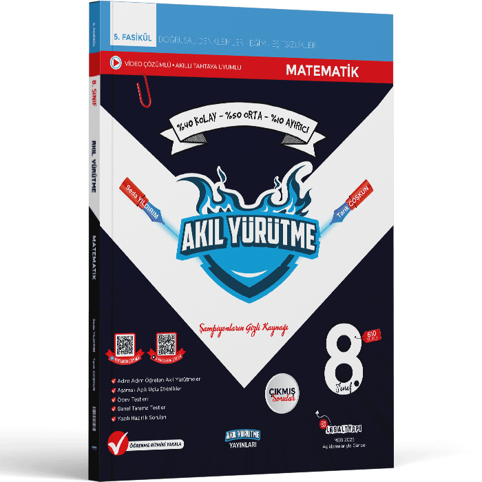Akıl Yürütme Yayınları 8. Sınıf Doğrusal Denklemler Eğim Eşitsizlikler 5. Fasikül