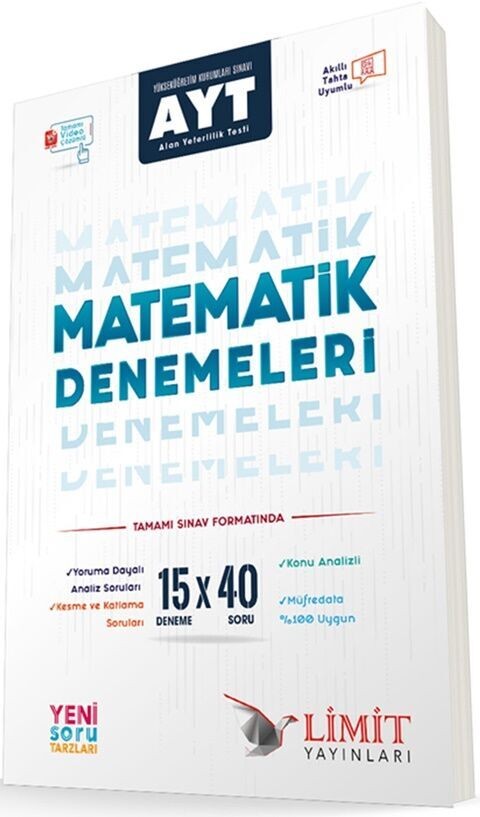 Limit Yayınları  Ayt 15 li Matematik Denemeleri