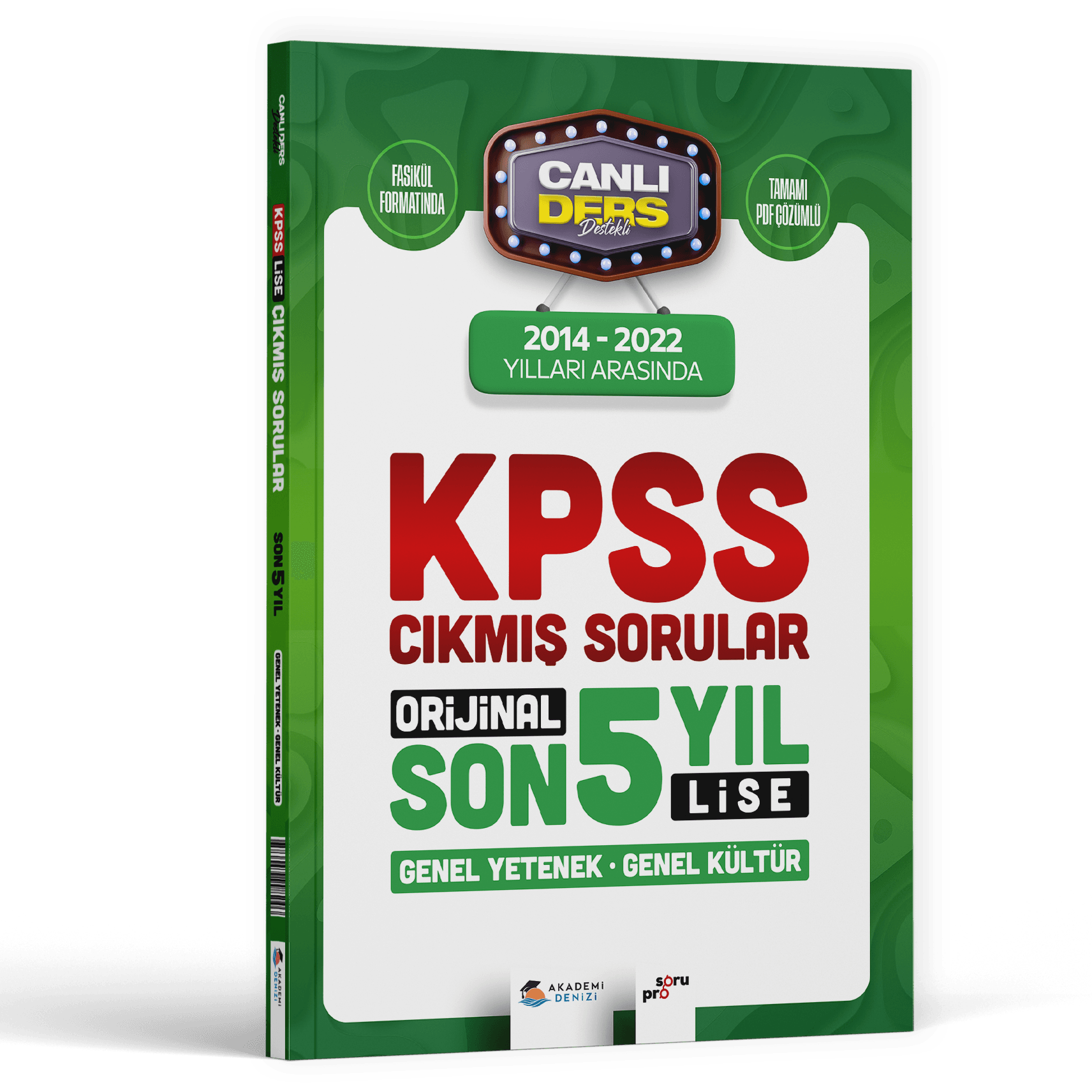 Akademi Denizi Yayınları 2024 KPSS Lise GYGK Son 5 Yıl Çıkmış Sorular