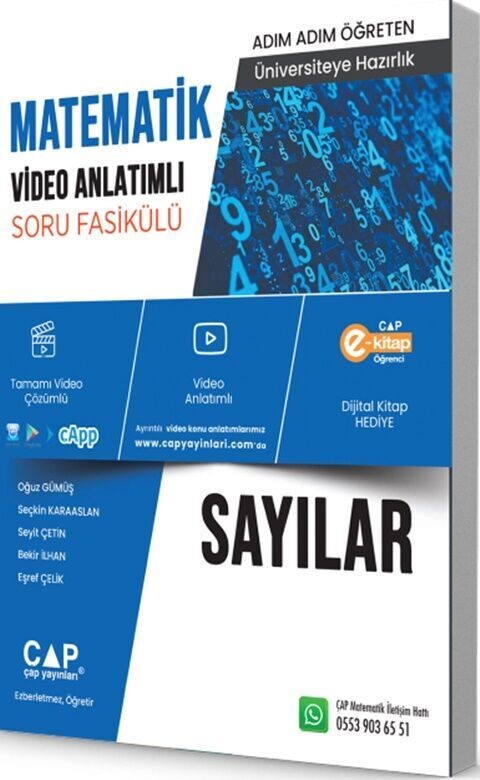 Çap Yayınları Matematik Sayılar Konu Anlatımlı Soru Bankası