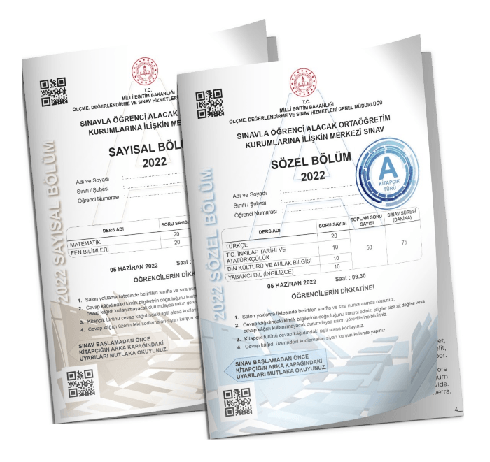 Av Yayınları 8. Sınıf LGS Tıpkı Basım 2022 Deneme Sayısal Sözel