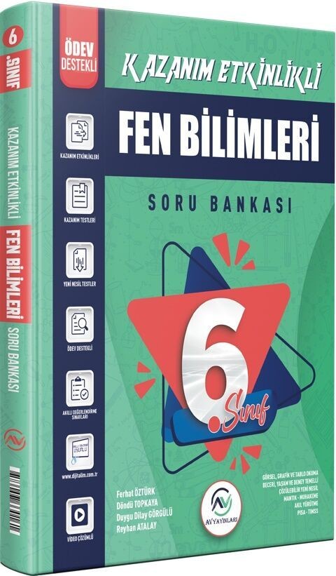 Av Akıllı Versiyon Yayınları 6. Sınıf Fen Bilimleri Favori Serisi Kazanım Etkinlikli Soru Bankası