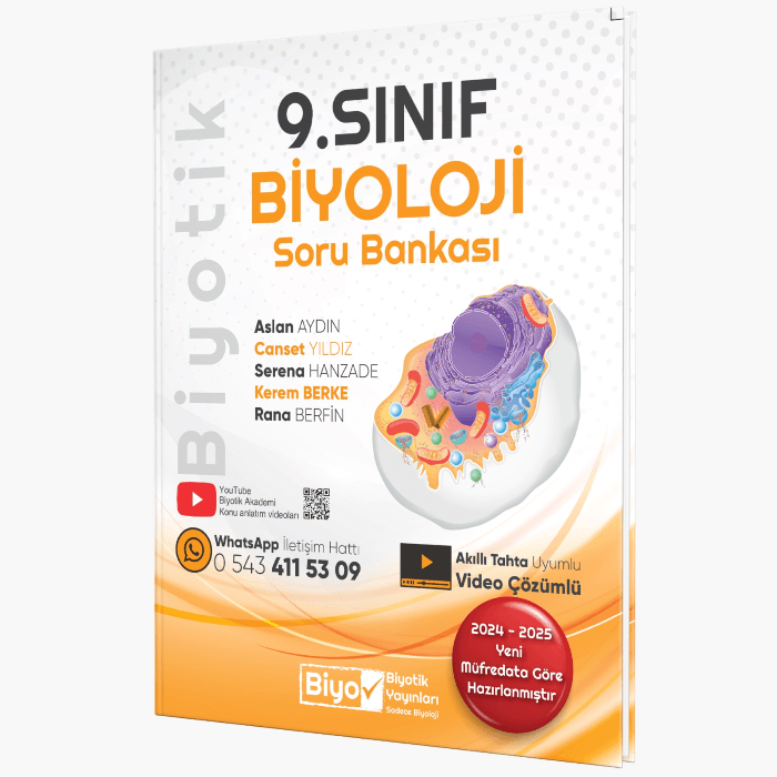 Biyotik Yayınları 9. Sınıf Biyoloji Soru Bankası