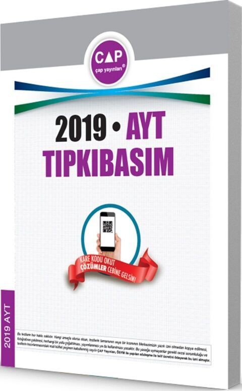 Çap Yayınları 2019 AYT Tıpkı Basım