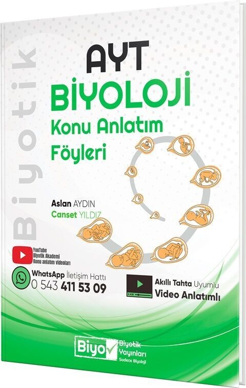 Biyotik Yayınları AYT Biyoloji Konu Anlatım Föyleri