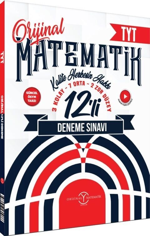 Orijinal Yayınları TYT Matematik 12 li Deneme Sınavı