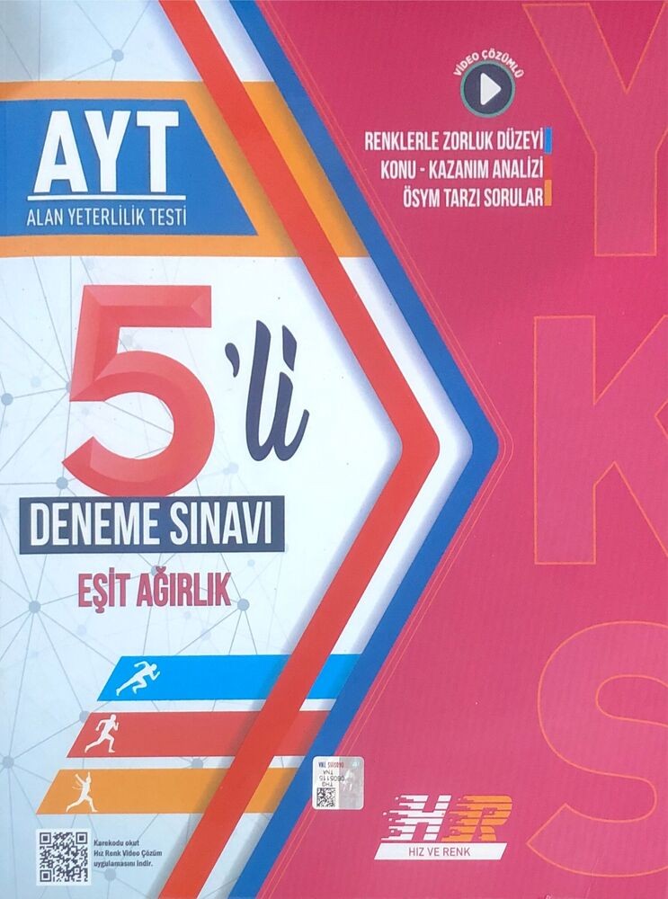 Hız ve Renk AYT Eşit Ağırlık 5 li Deneme