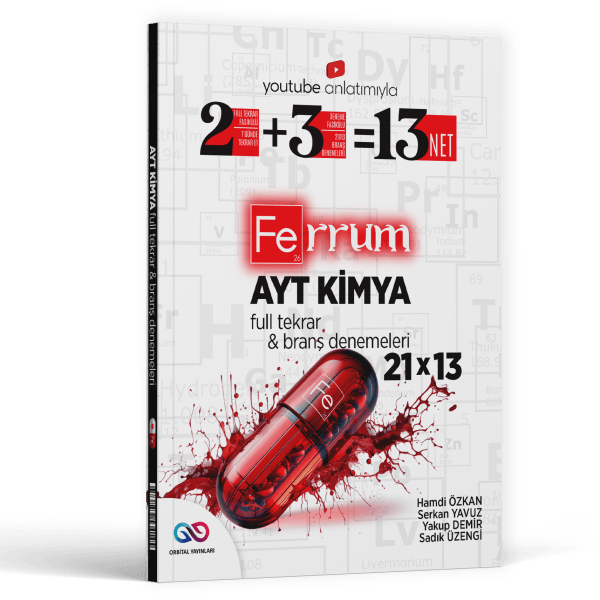 Orbital Yayınları AYT Kimya Ferrum 21 x 13 Branş Denemeleri