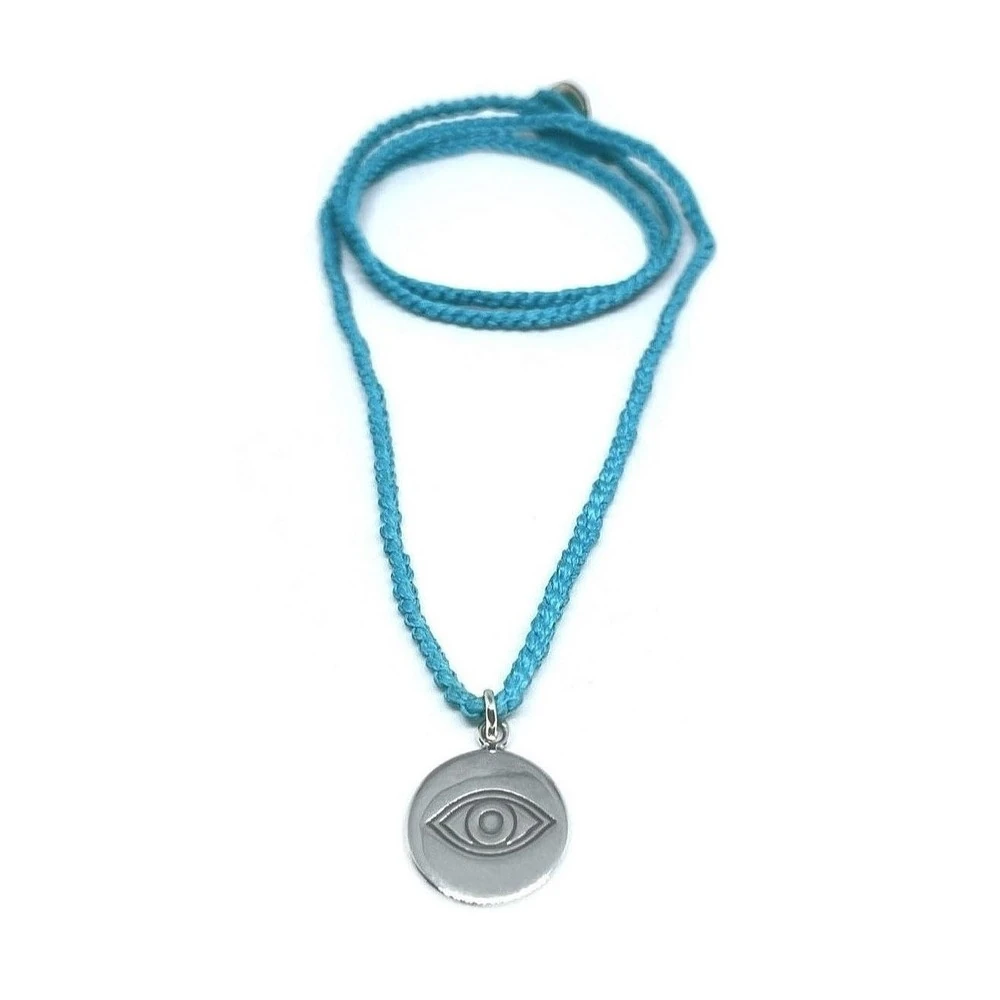 Gümüş Göz Sembollü Unisex Kolye