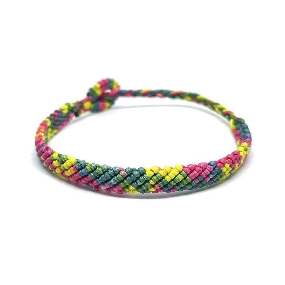 Renkli Unisex Makrome Bileklik