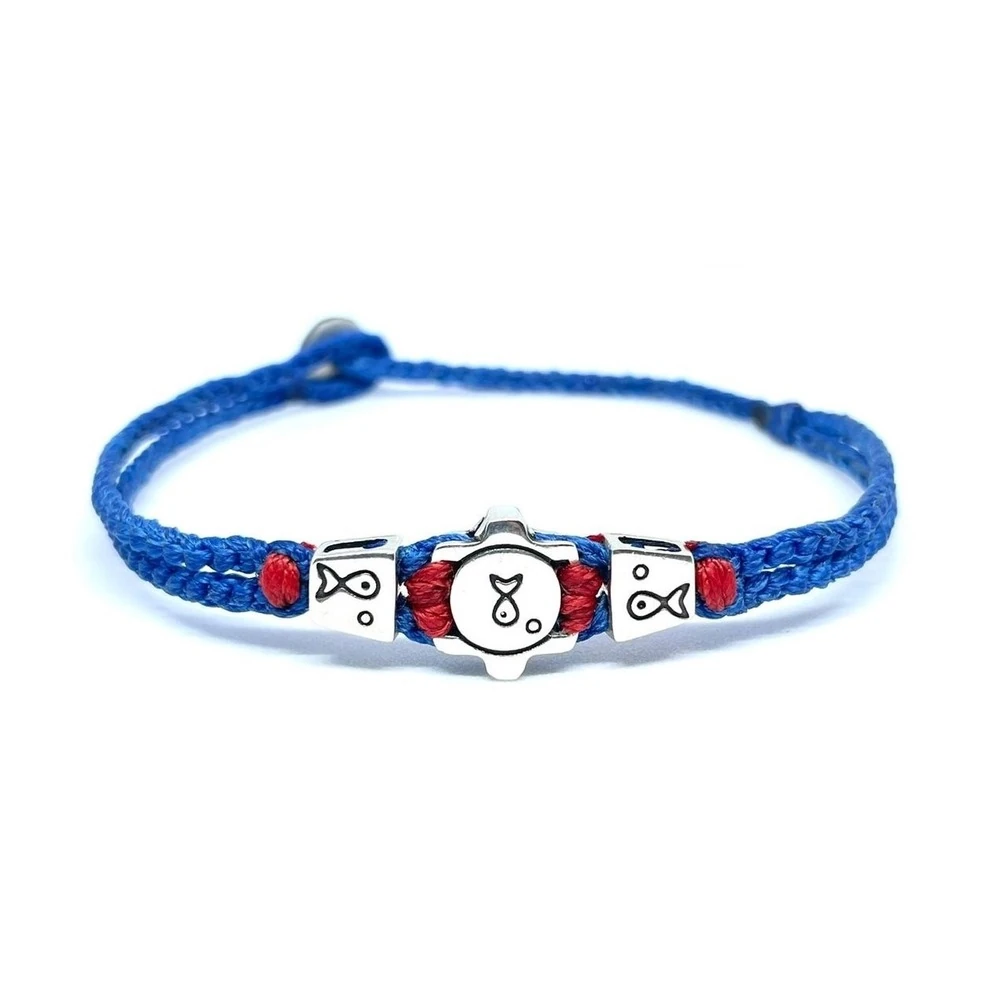 Gümüş Çoklu Uyum Sembollü Unisex Bileklik