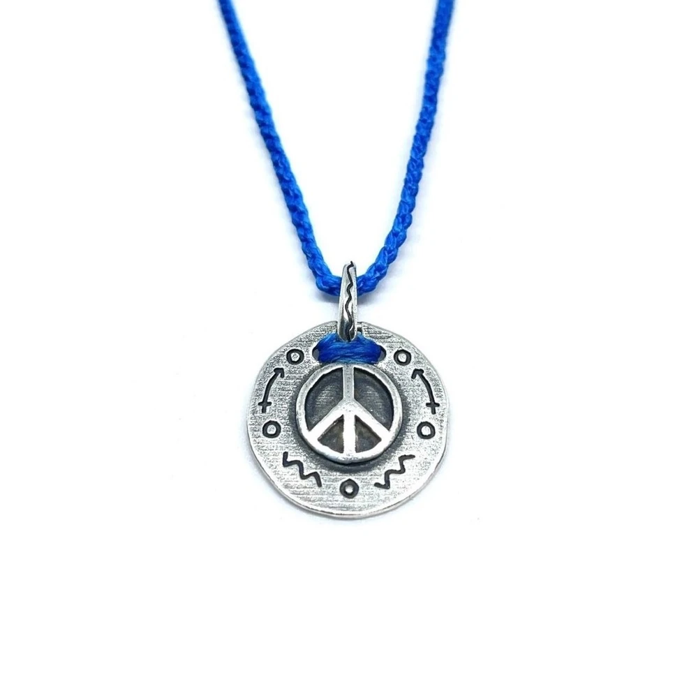 Gümüş Barış Sembollü Unisex Kolye