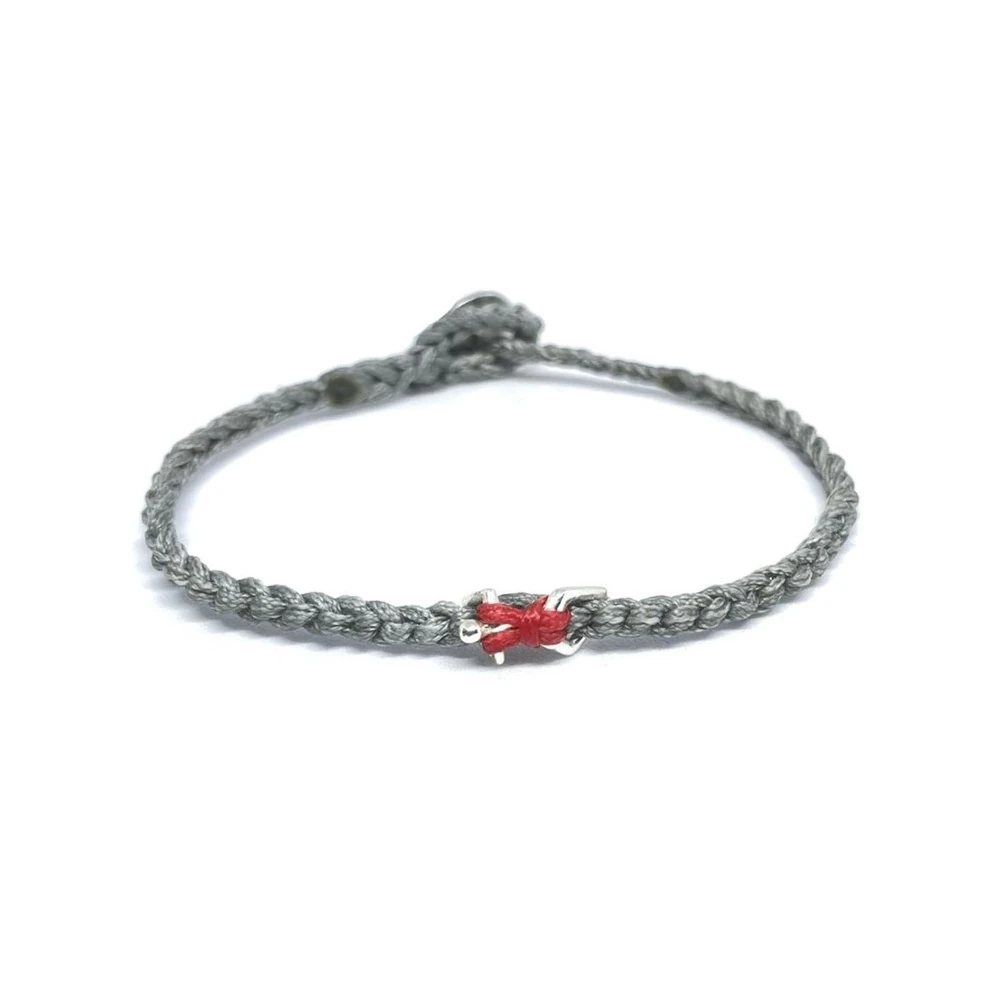 Gümüş Tırmanıcı Sembollü Unisex Bileklik