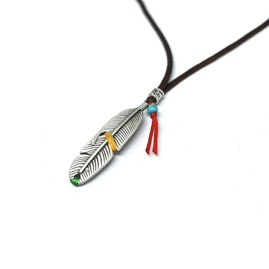 Pirinç Pluma Unisex Kolye