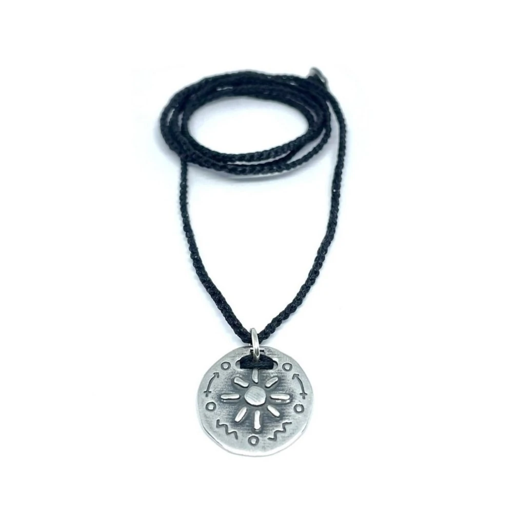 Gümüş İyimserlik Sembollü Unisex Kolye