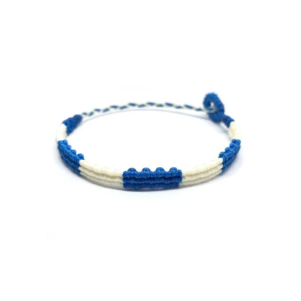 Unisex Marin Renkli Makrome Bileklik