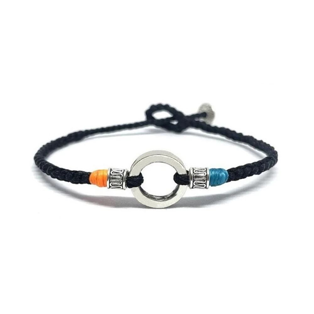 Pirinç Çoklu Halka Sembollü Unisex Bileklik