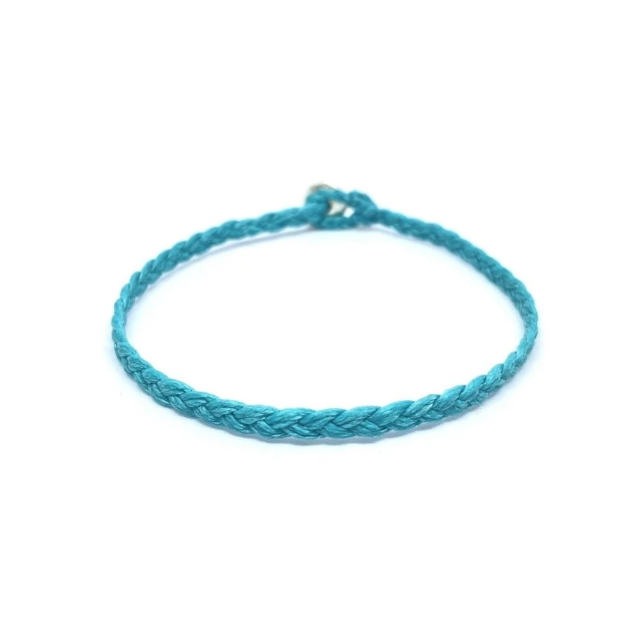 Pirinç Kilitli Unisex Sade Renklerde El Yapımı Örgü Bileklik