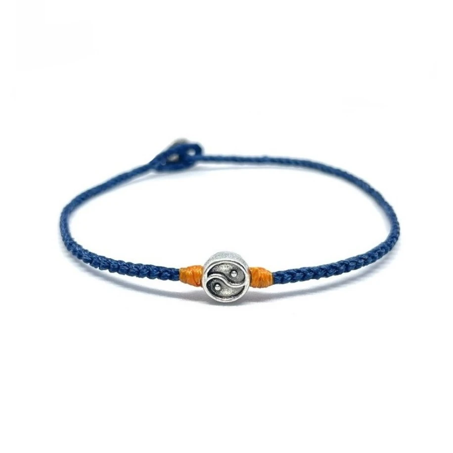 Pirinç Yin Yang Sembollü Unisex Bileklik