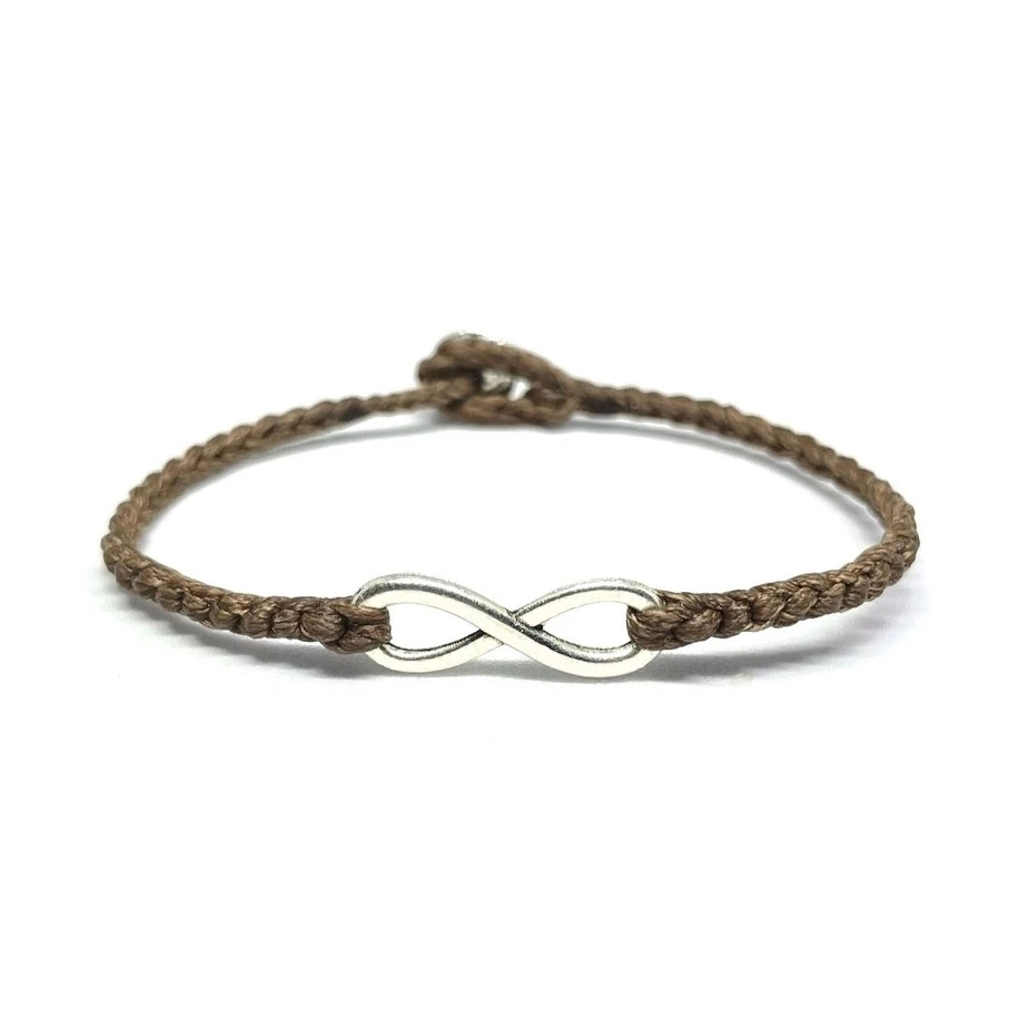 Pirinç Sonsuzluk Sembollü Unisex Bileklik
