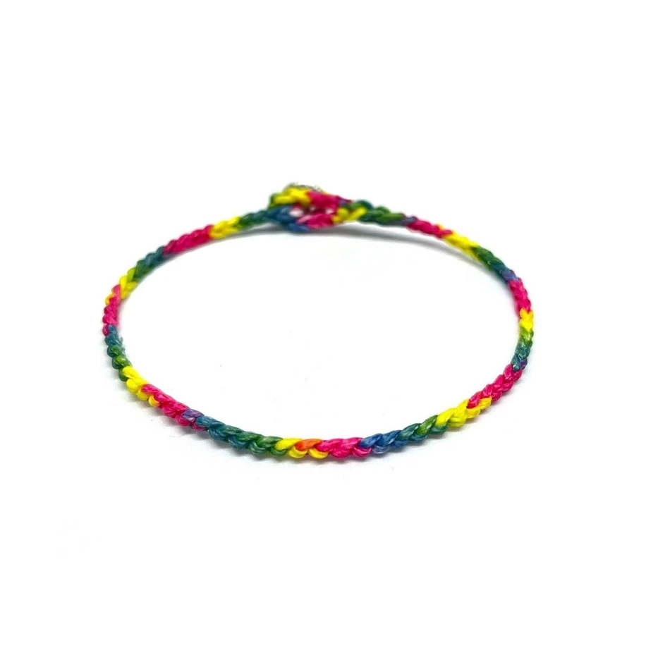 Pirinç Kilitli Gökkuşağı Unisex Bileklik