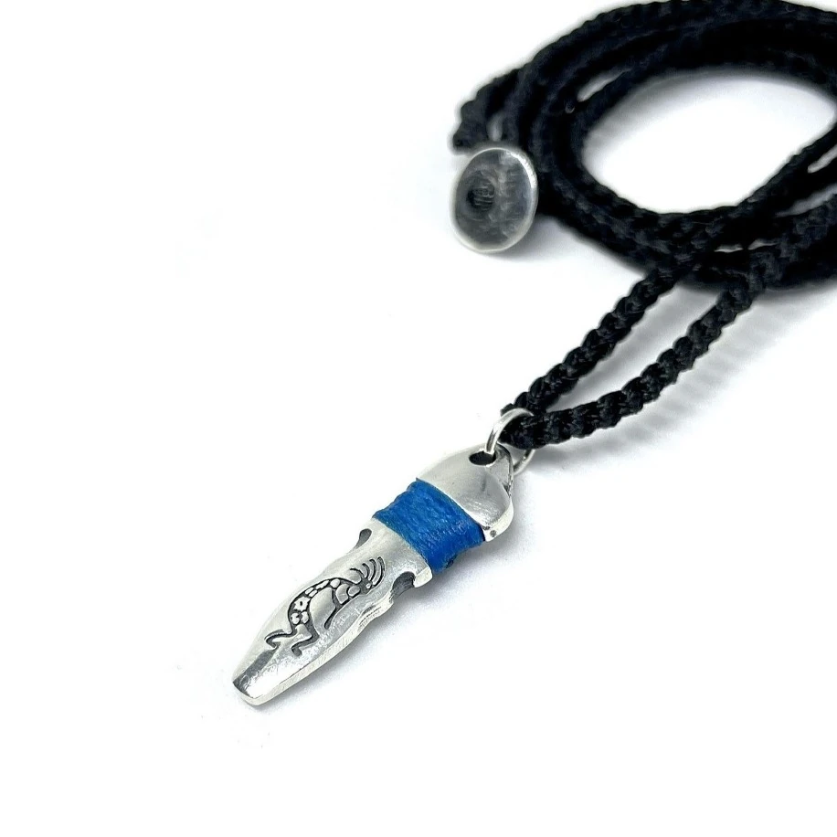 Gümüş Kokopelli Unisex Kolye