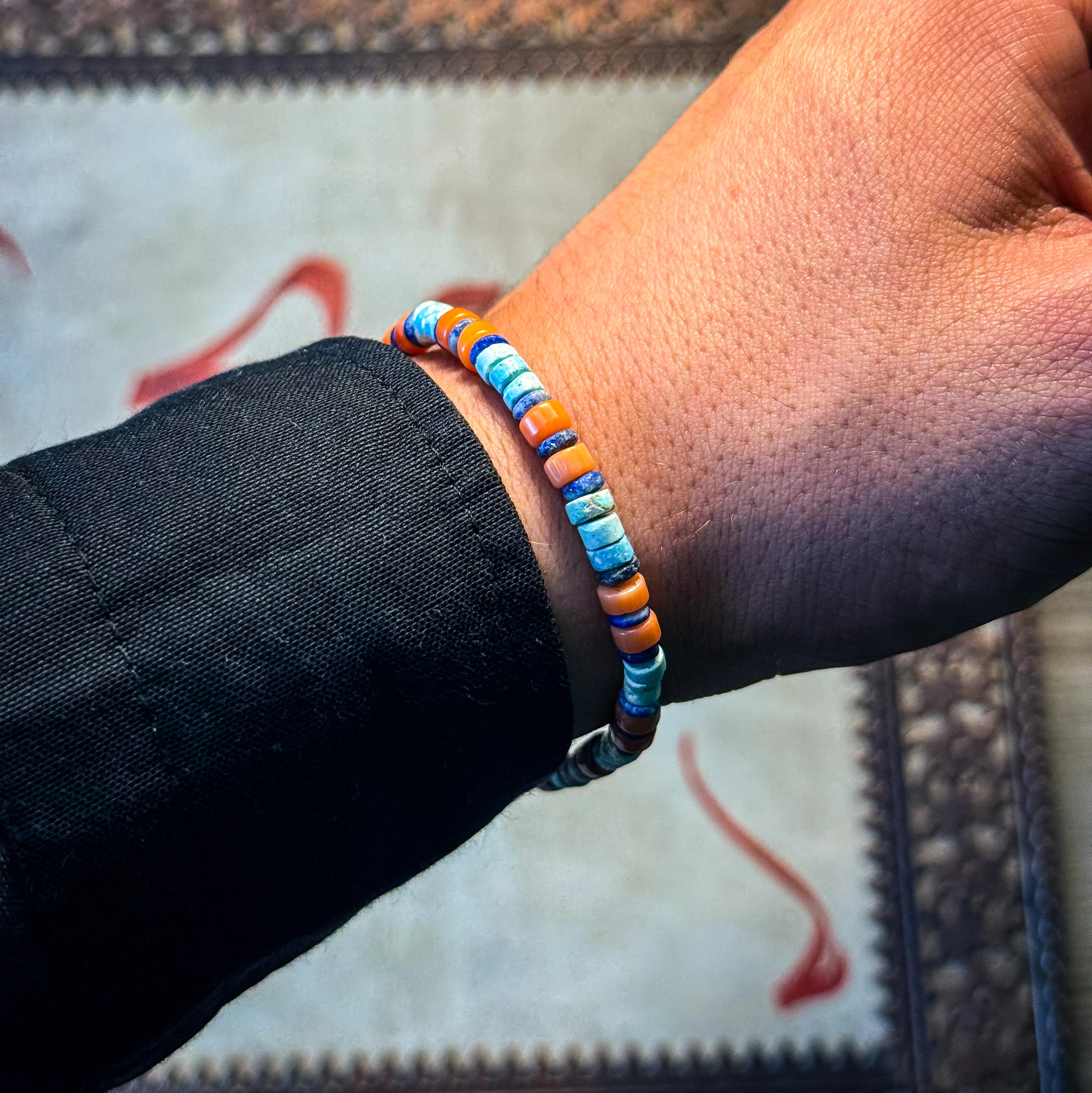 Firuze, Mercan ve Lapis Lazuli Doğaltaş Bileklik – Doğal & El Yapımı