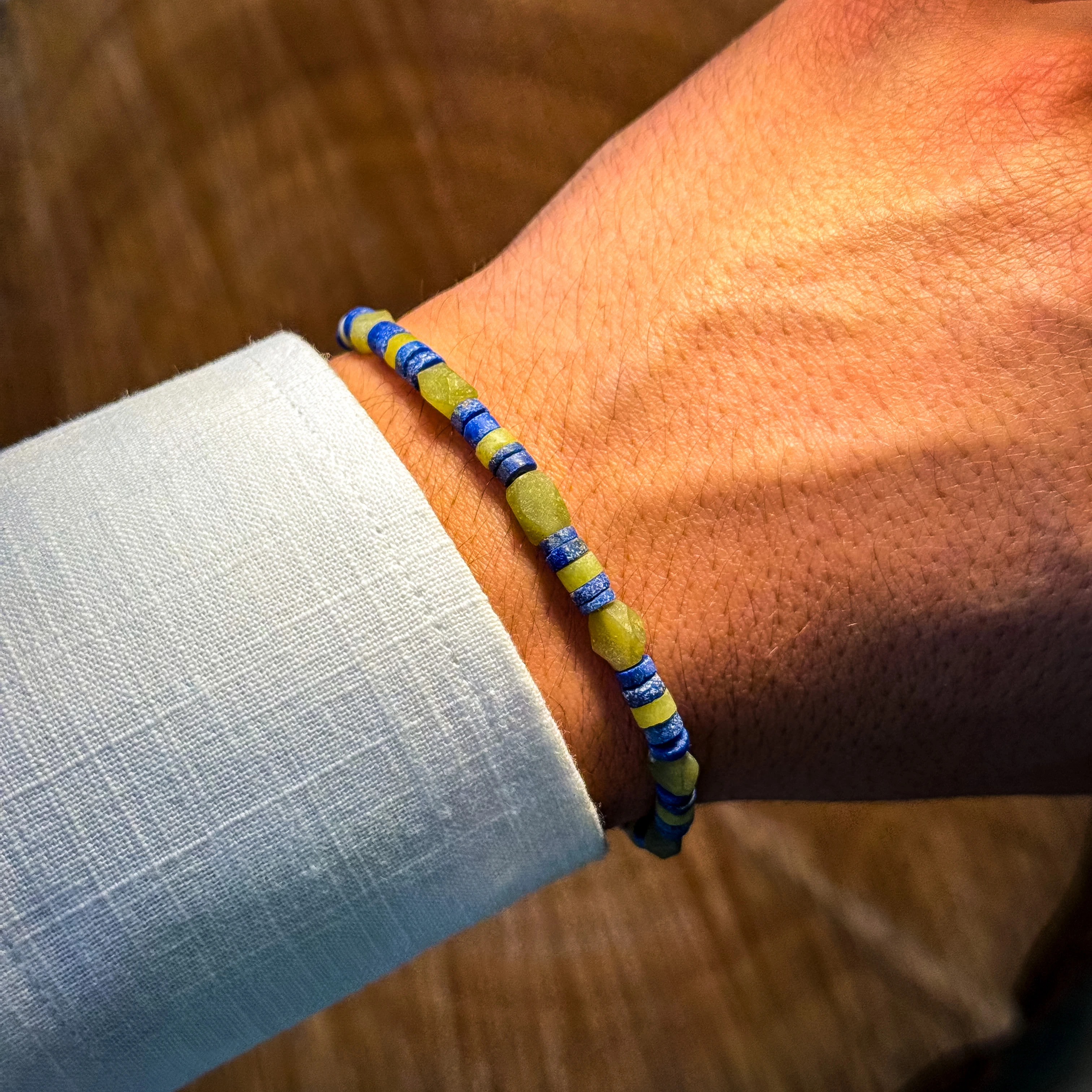 Yeşim Taşı ve Lapis Lazuli Doğaltaş Bileklik – Doğal & El Yapımı
