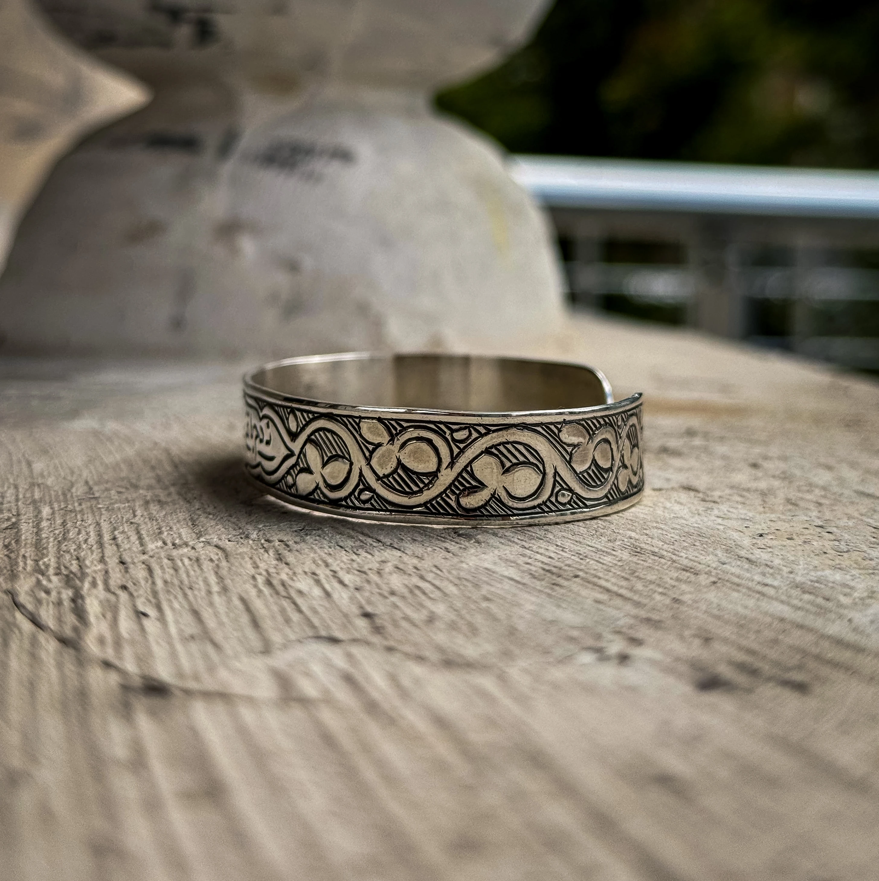 Ne Gam Baki Ne Dam Baki Yazılı Kalem İşçilikli 925 Ayar Gümüş Bileklik