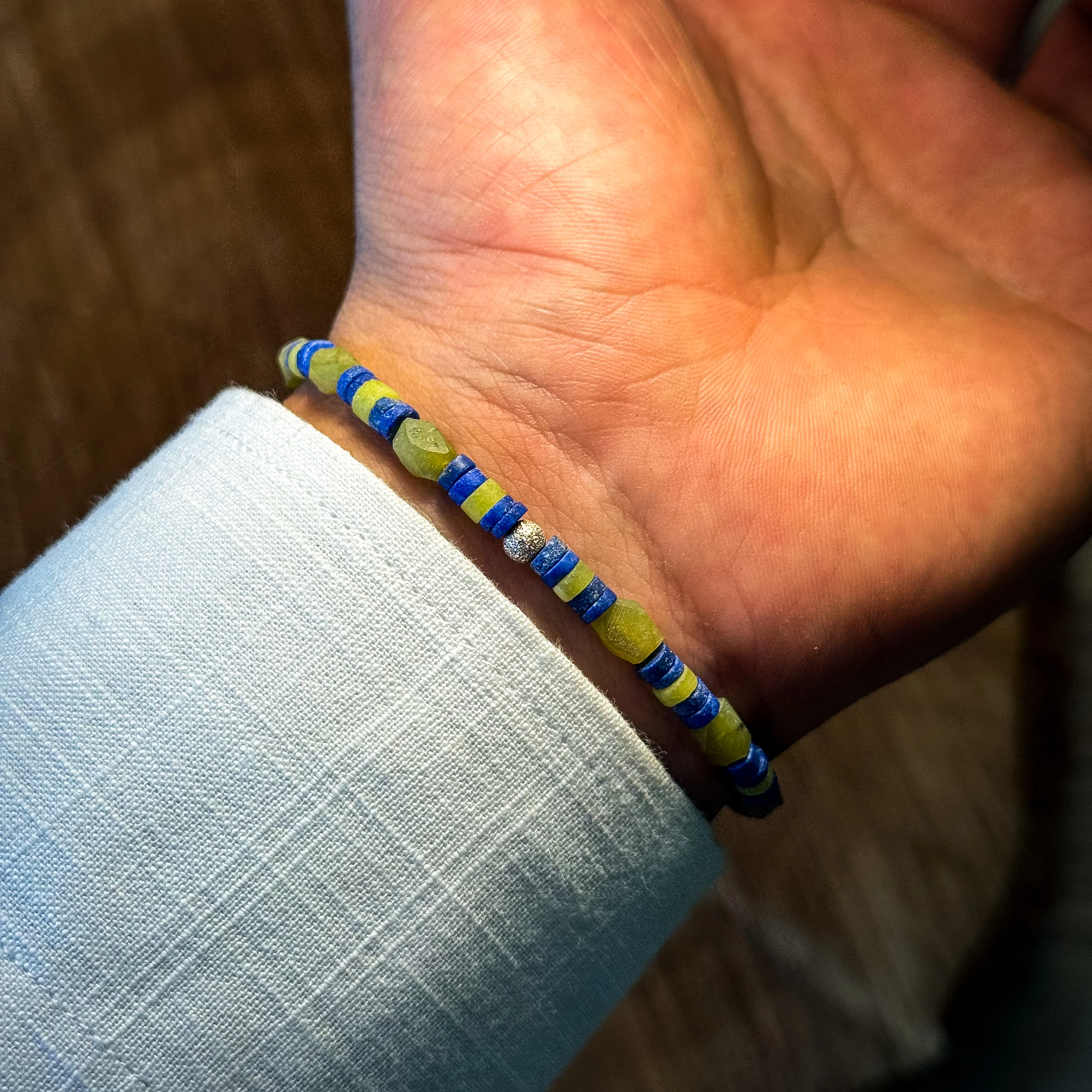 Yeşim Taşı ve Lapis Lazuli Doğaltaş Bileklik – Doğal & El Yapımı