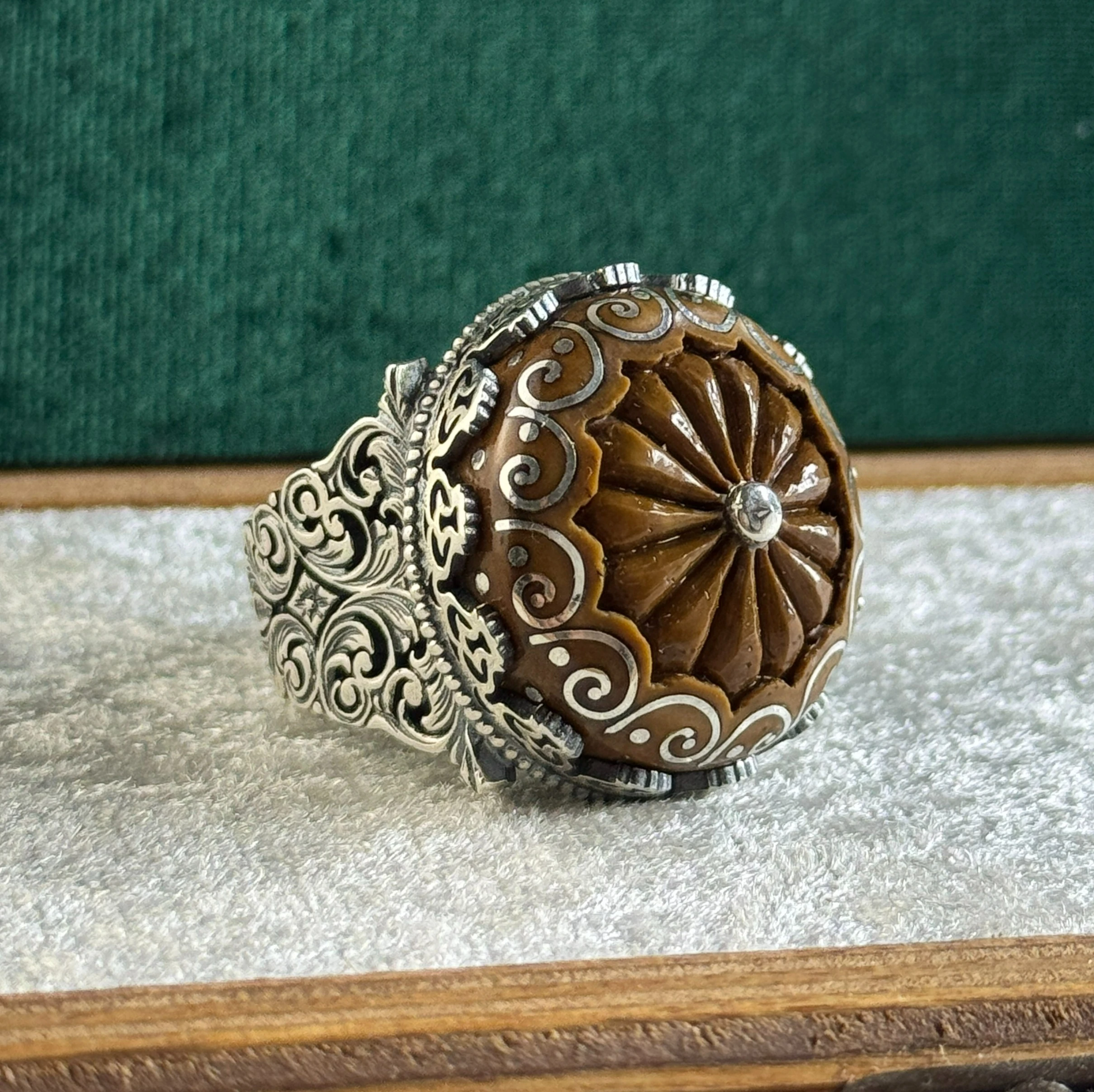 Asaletin Mirası – Osmanlı’dan İlham Alan Kuka Telkari Ve Nakkaş İşcilikli 925 Ayar Gümüş Yüzük