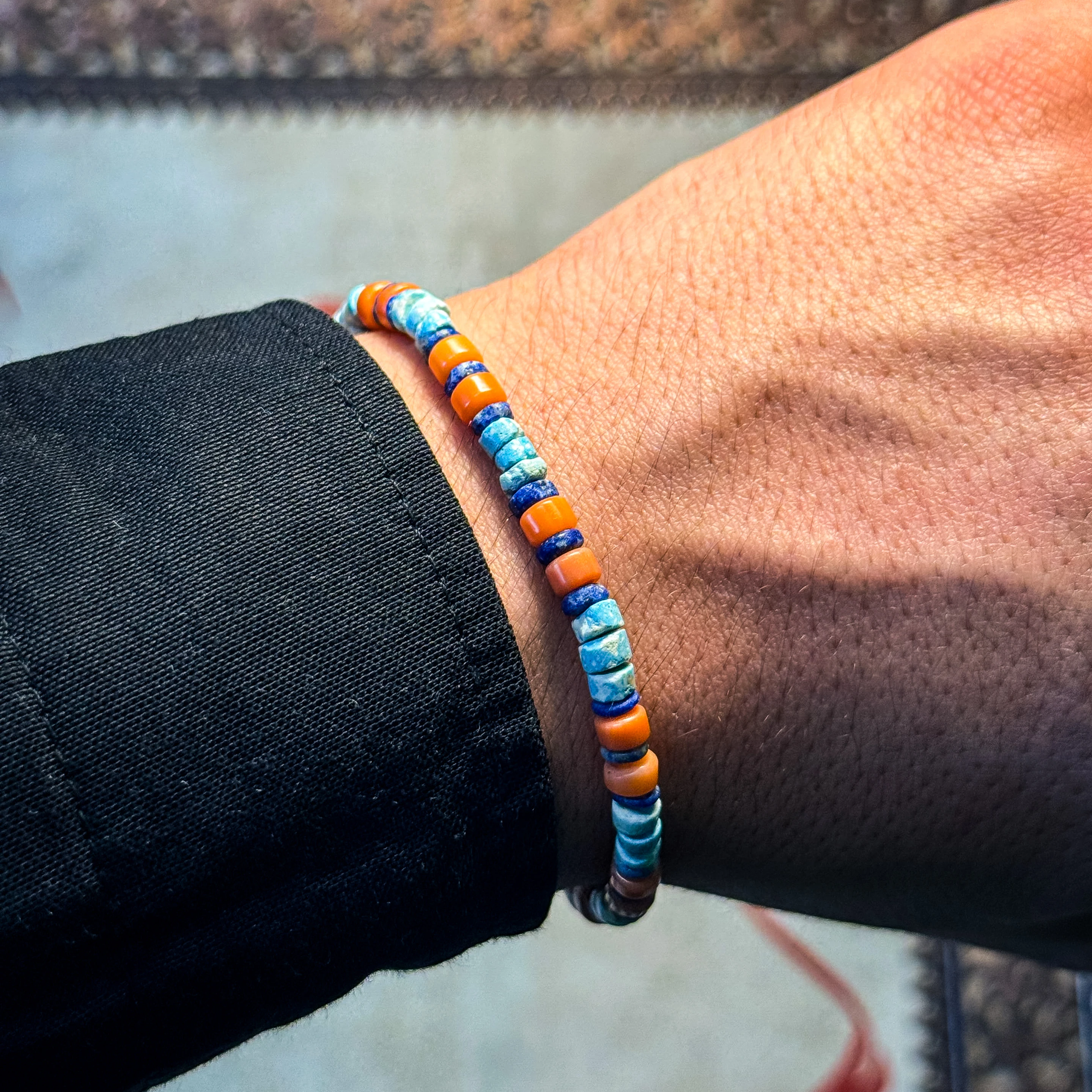 Firuze, Mercan ve Lapis Lazuli Doğaltaş Bileklik – Doğal & El Yapımı