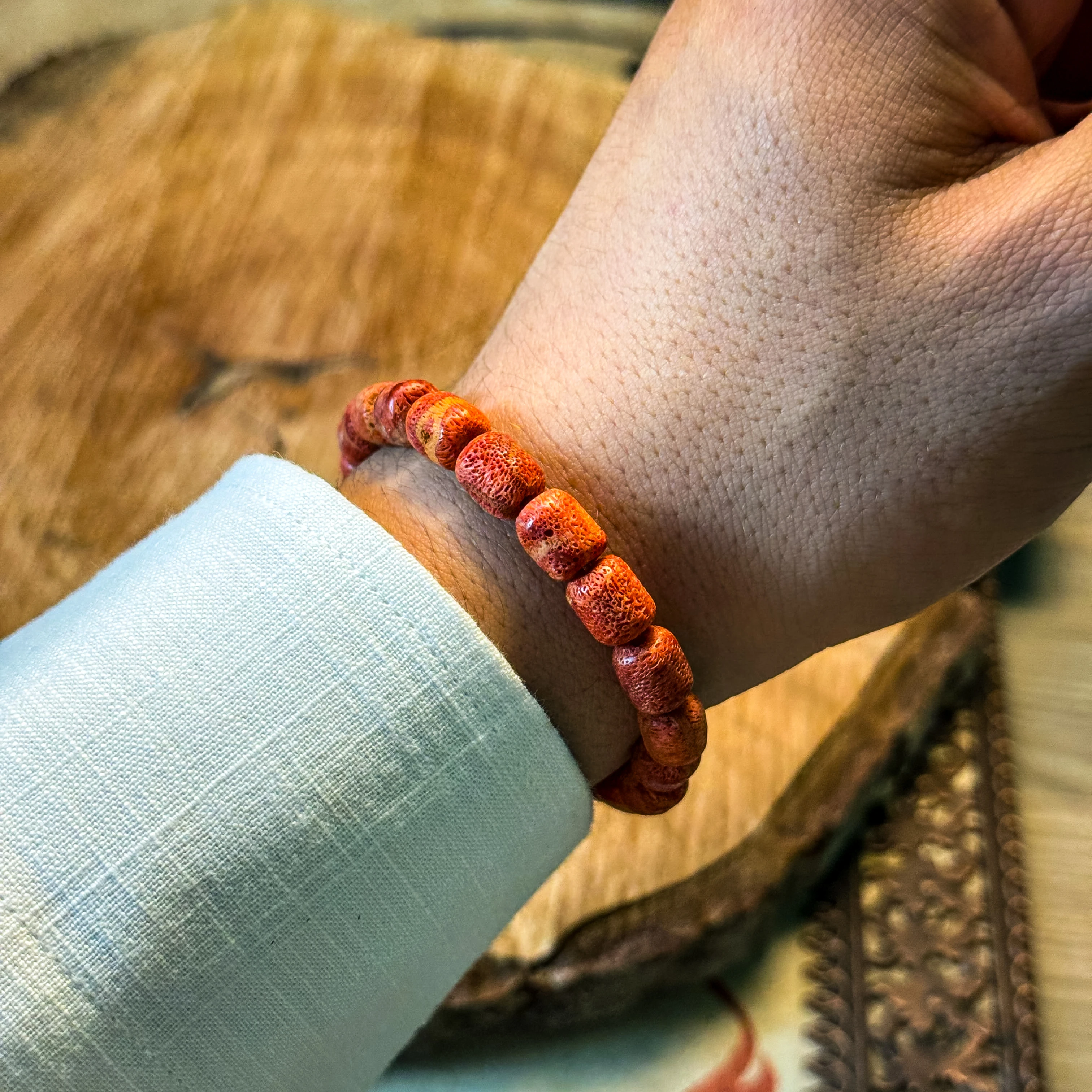 Mercan Doğal Taş Bileklik