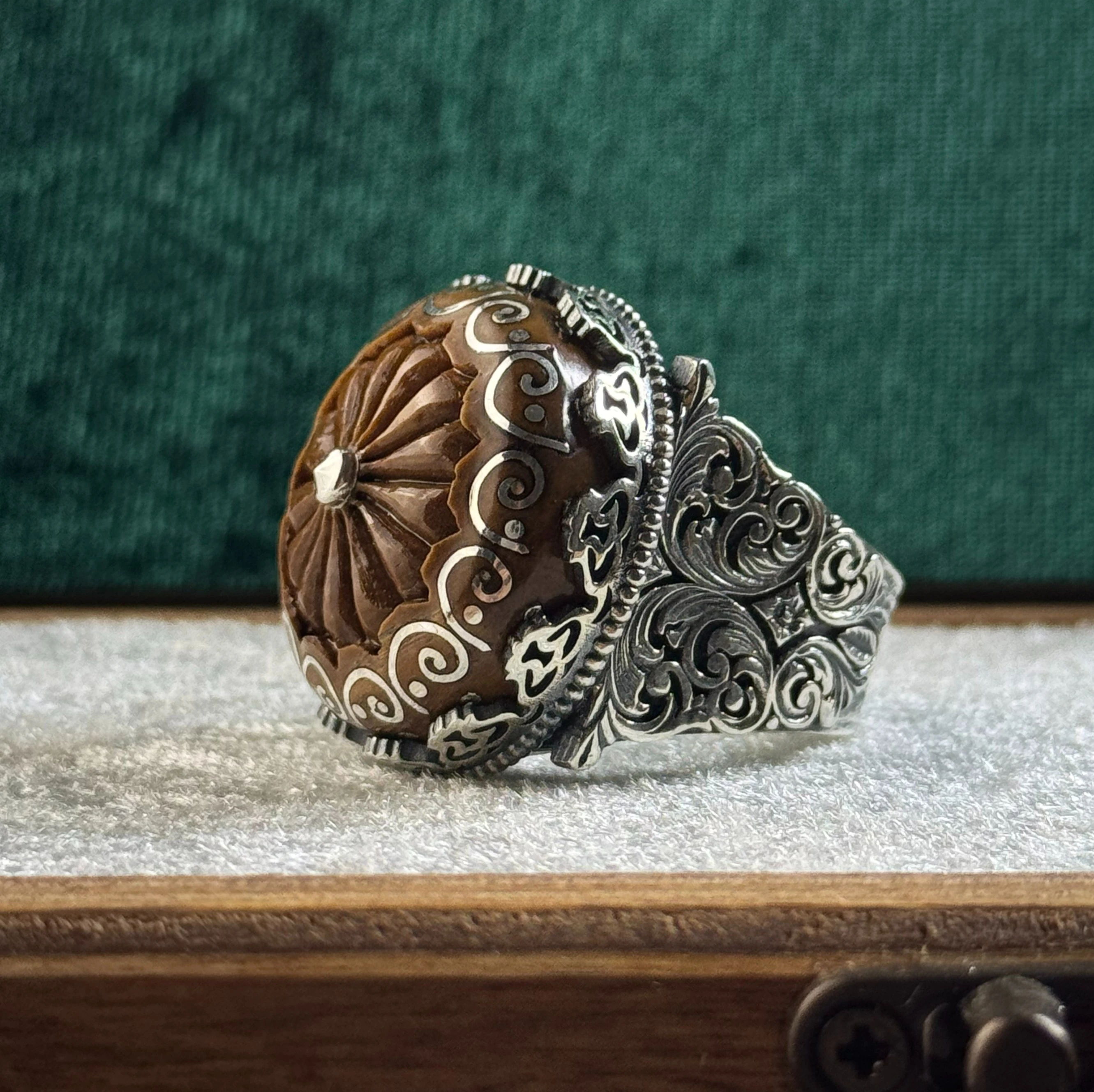Asaletin Mirası – Osmanlı’dan İlham Alan Kuka Telkari Ve Nakkaş İşcilikli 925 Ayar Gümüş Yüzük