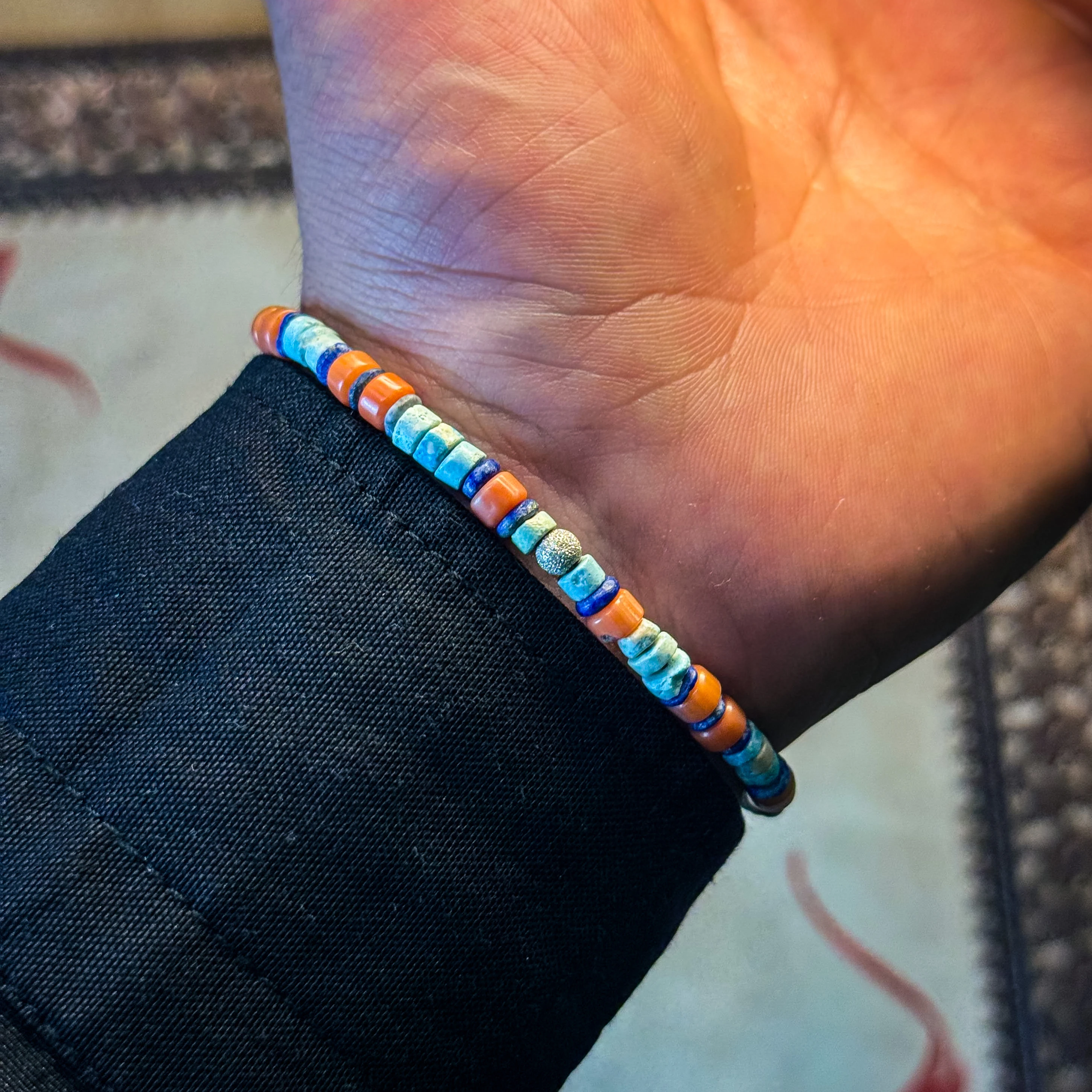 Firuze, Mercan ve Lapis Lazuli Doğaltaş Bileklik – Doğal & El Yapımı