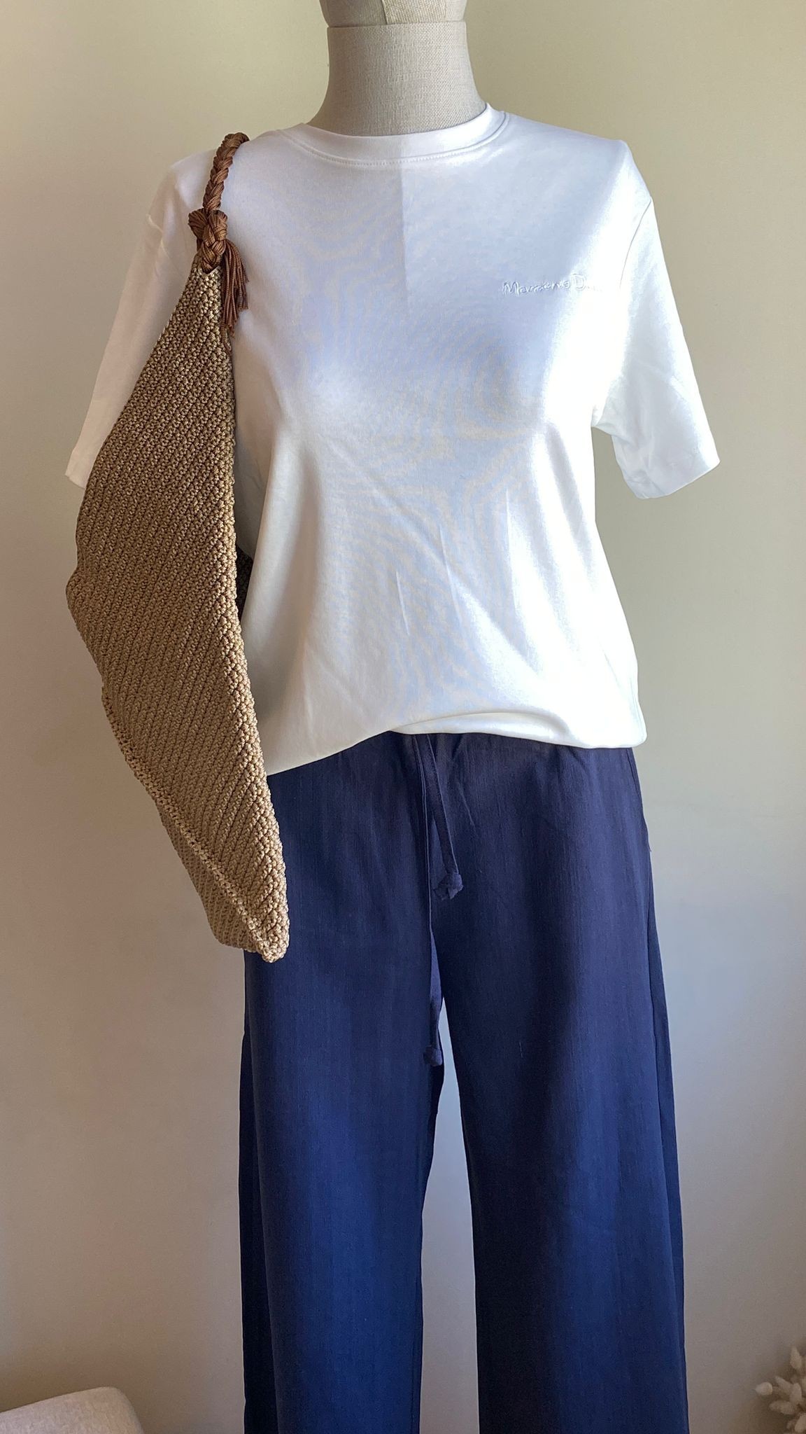 Orijinal Marka Basic T-shirt - Beyaz