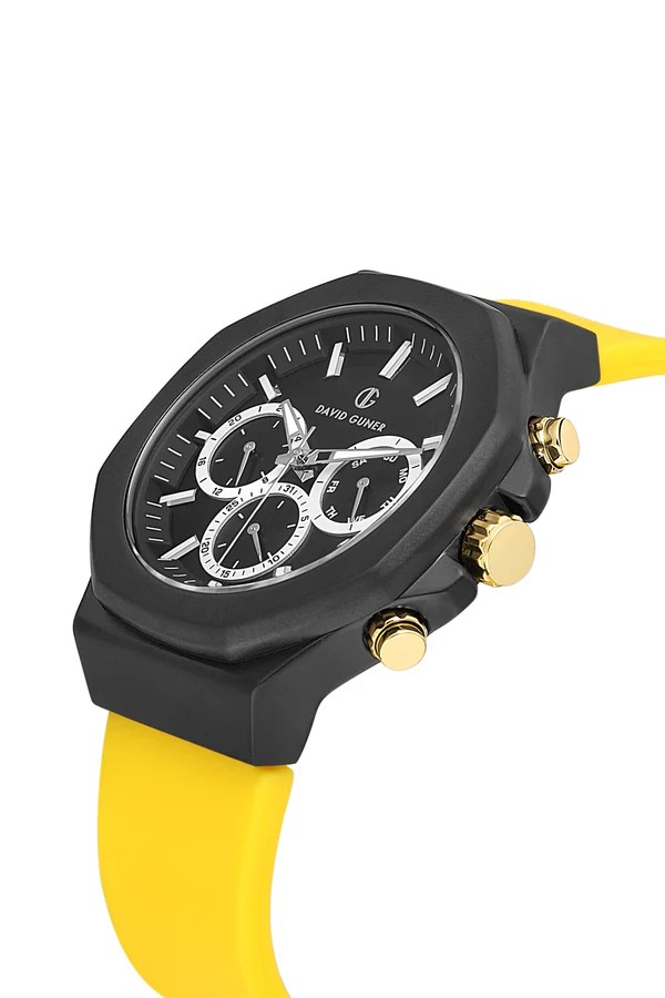 David Guner Multifonksiyon Erkek Kol Saati – Silikon Kordonlu (47 mm)